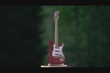Load and play video in Gallery viewer, ELECTRIC GUITAR HANDCRAFTED WOOD CRIBBAGE BOARD
