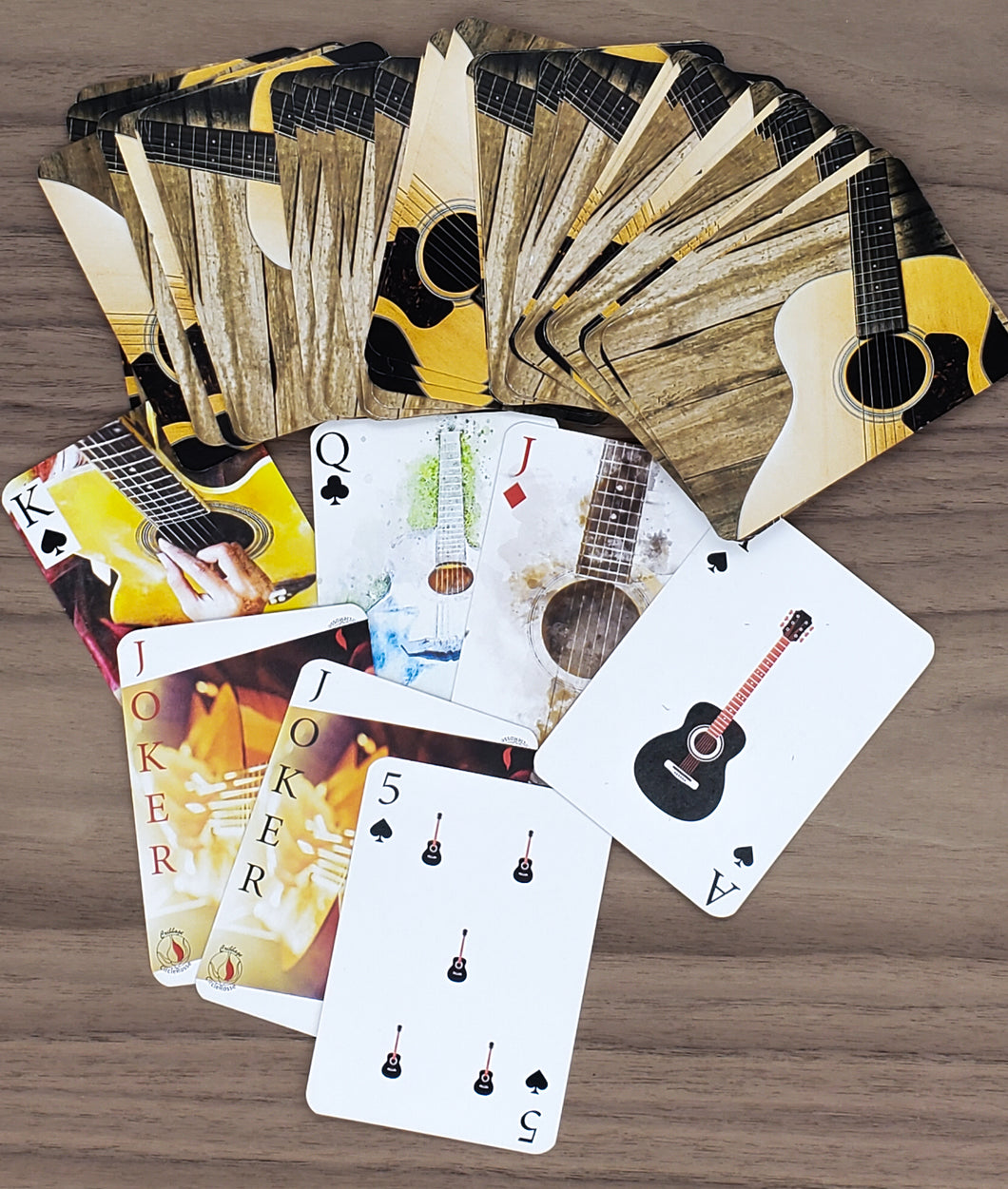 ACOUSTIC GUITAR THEME PLAYING CARDS