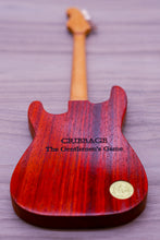 Load image into Gallery viewer, ELECTRIC GUITAR HANDCRAFTED WOOD CRIBBAGE BOARD
