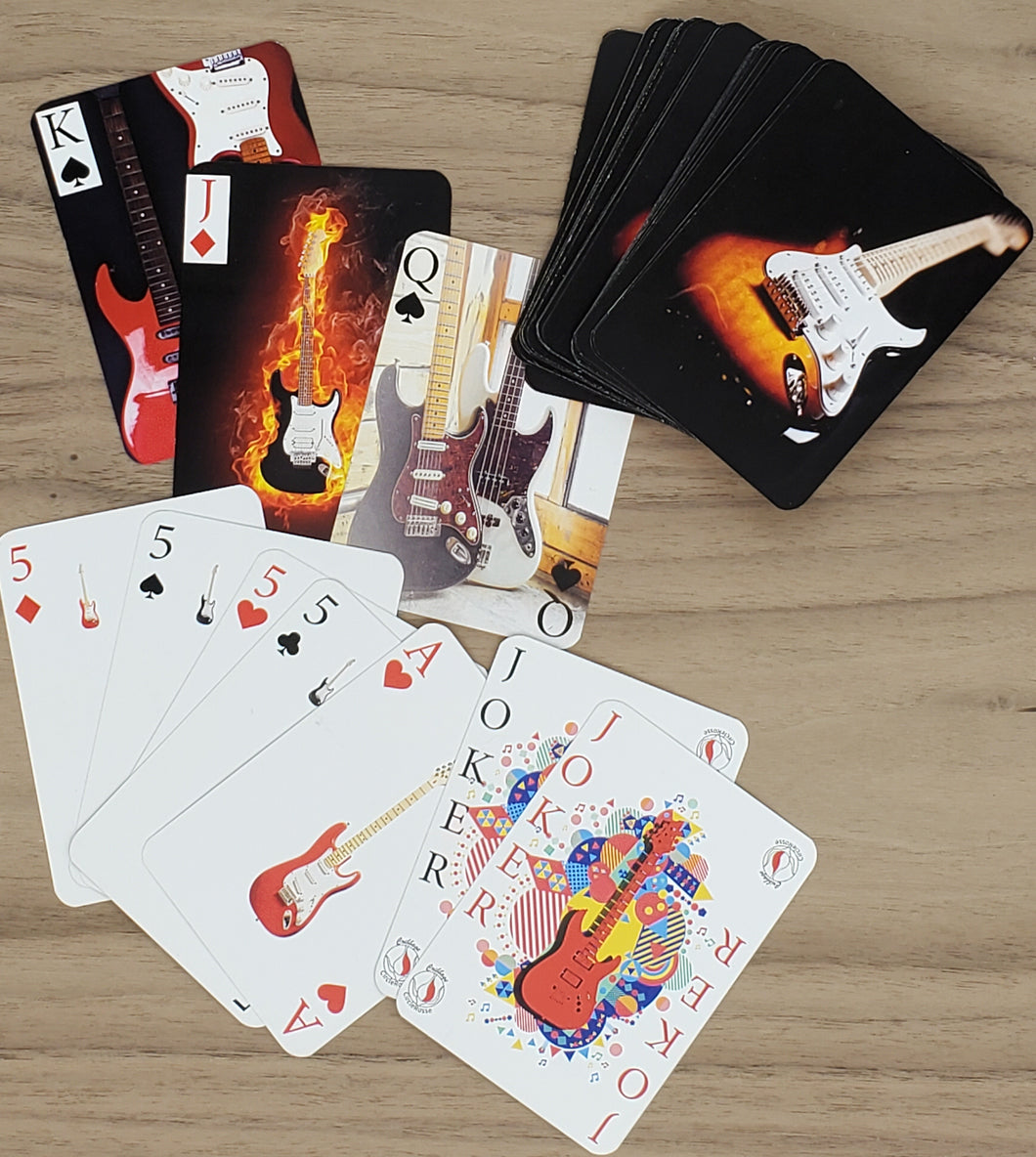 ELECTRIC GUITAR THEME PLAYING CARDS